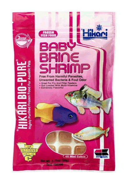 Frozen Brine Shrimp — 100g Flat