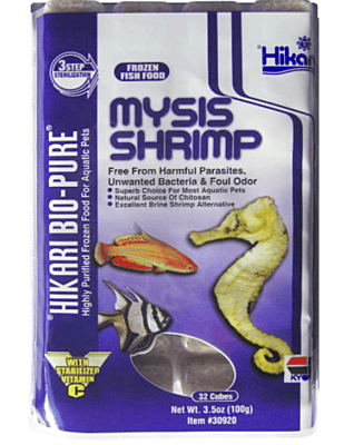 Frozen Mysis Shrimp — 100g Flat