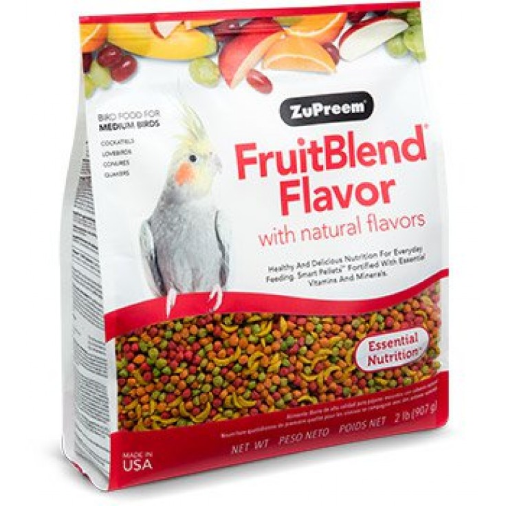 ZUPREEM FRUITBLEND FLAVOR FOR MEDIUM SIZE BIRDS 2LB ZUPREEM FRUITBLEND FLAVOR FOR MEDIUM SIZE BIRDS 2LB