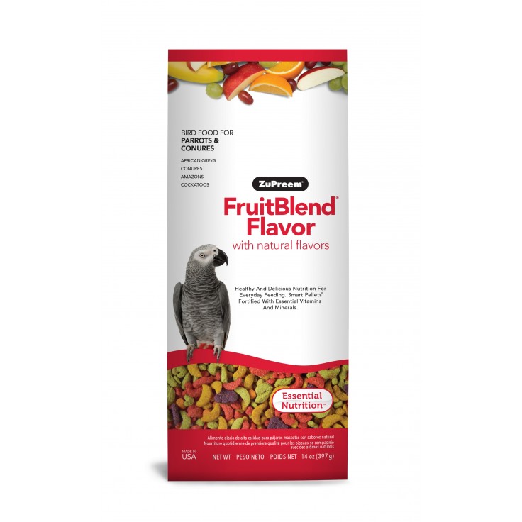 ZUPREEM FRUITBLEND FLAVOR MEDIUM & LARGE PARROT FOOD 0.875LB (397G) ZUPREEM FRUITBLEND FLAVOR MEDIUM & LARGE PARROT FOOD 0.875LB (397G)