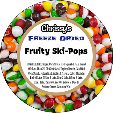 Freeze Dried Fruity Ski-Pops Candy