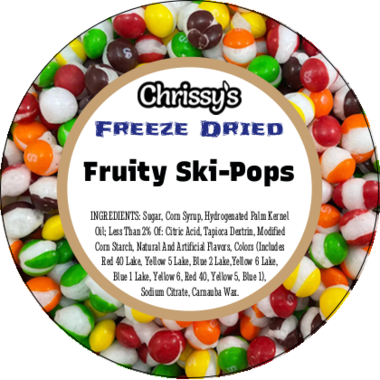 Freeze Dried Fruity Ski-Pops Candy
