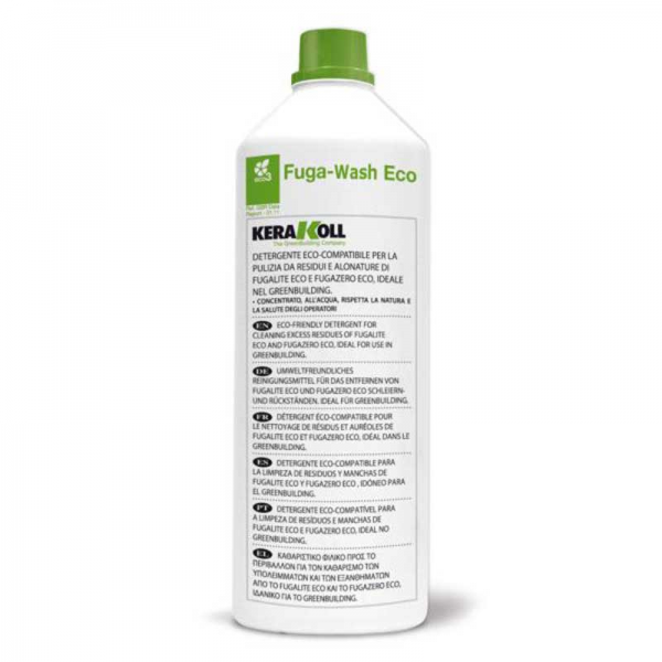 SOLUTIE DE CURATAT FUGA-WASH ECO 1.5L - kerakoll, pentru indepartarea imediata a chitului de rost