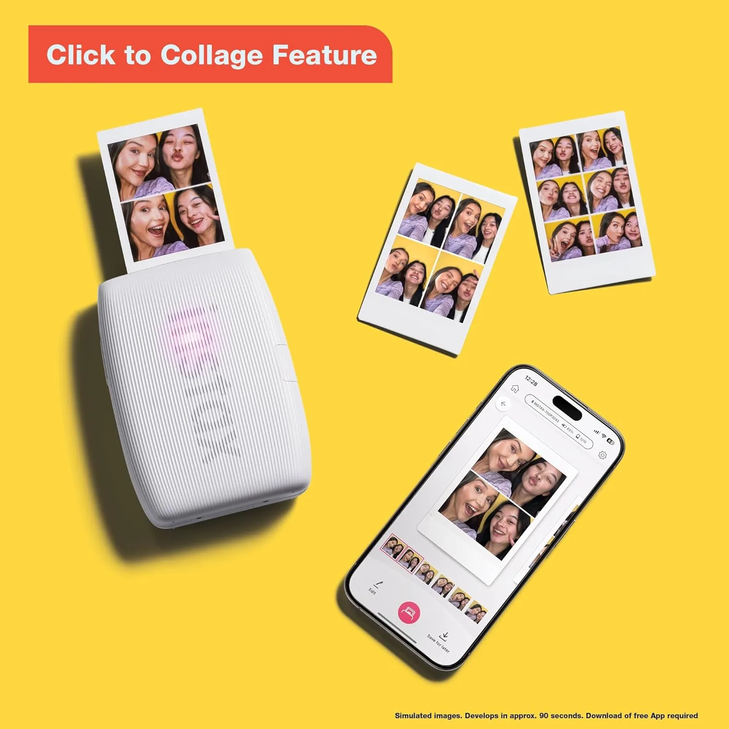 Fujifilm Instax Mini Link 3 Smartphone Printer - Rose Pink