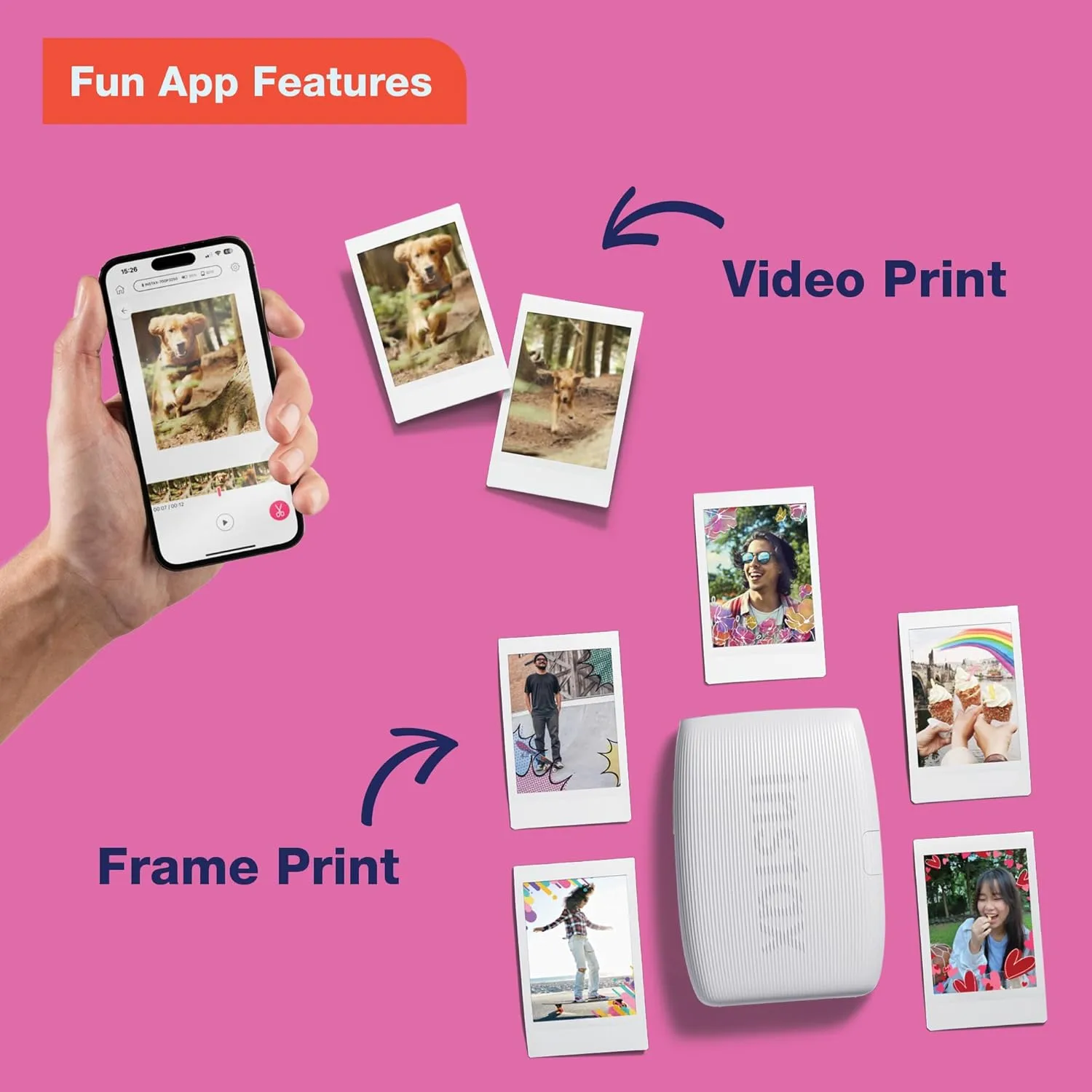 Fujifilm Instax Mini Link 3 Smartphone Printer - Sage Green