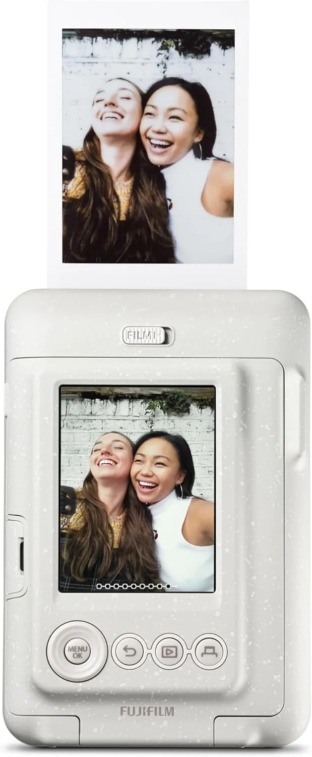 Fujifilm INSTAX Mini LIPLAY Hybrid Instant Camera - Misty White