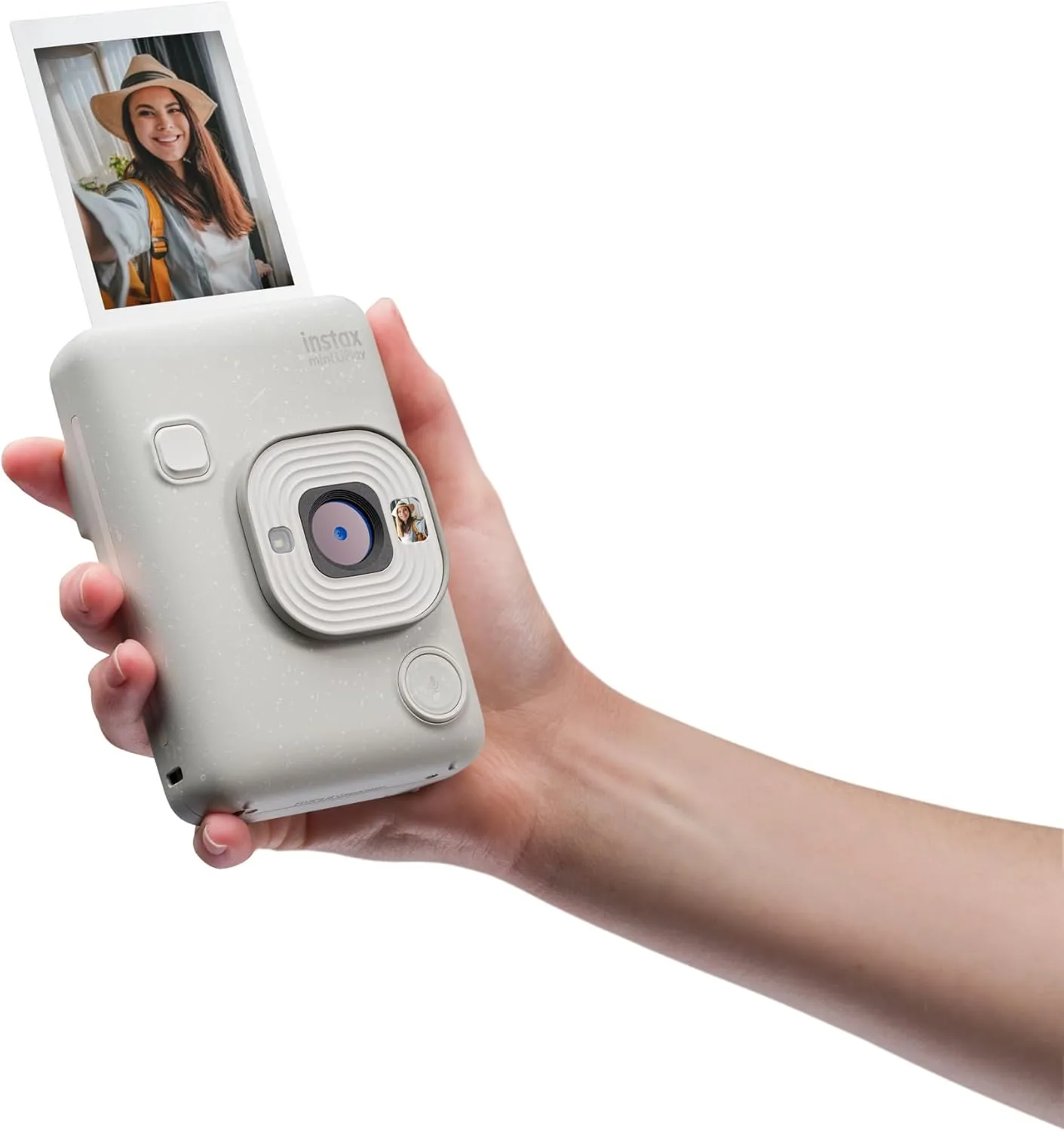 Fujifilm INSTAX Mini LIPLAY Hybrid Instant Camera - Misty White