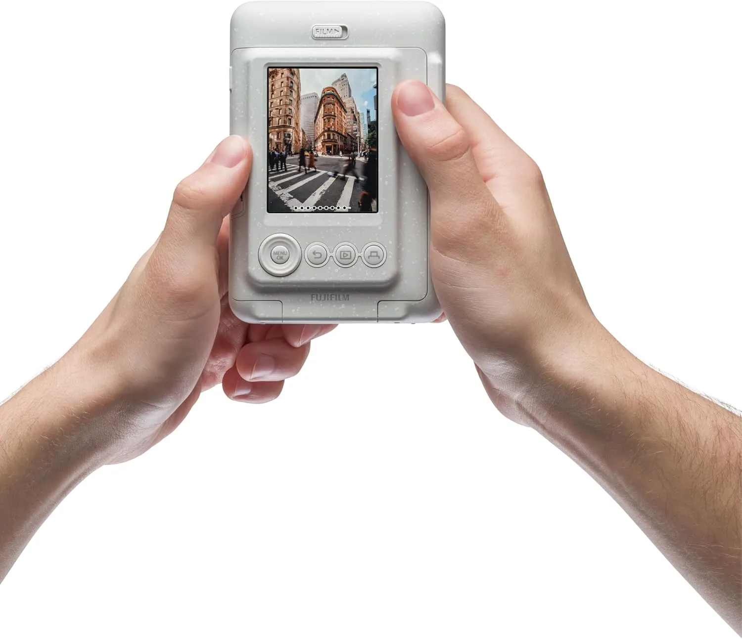Fujifilm INSTAX Mini LIPLAY Hybrid Instant Camera - Misty White