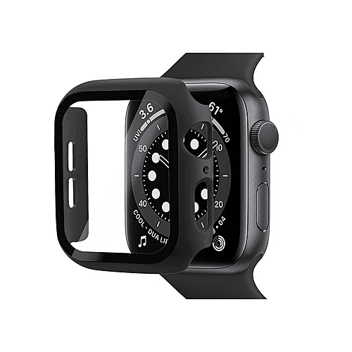 Case Avec Tempered Glass Full Protection Apple iWatch Series 40 Mm Noir
