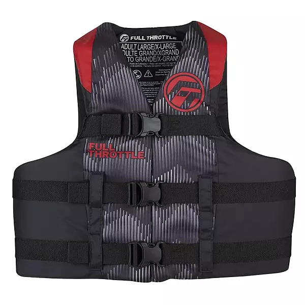 FULL THROTTLE Adult Nylon Life Jacket (USCG & Transport Canada Approved)