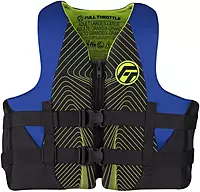FULL THROTTLE Adult Rapid Dry Neoprene USCGA Life Jacket for Water Sports, PWC & Boats