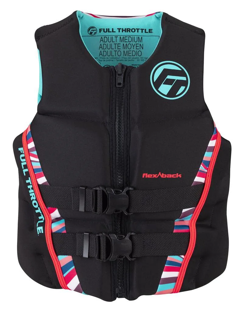 Full Throttle Women's Rapid-Dry Flex-Back Life Jacket