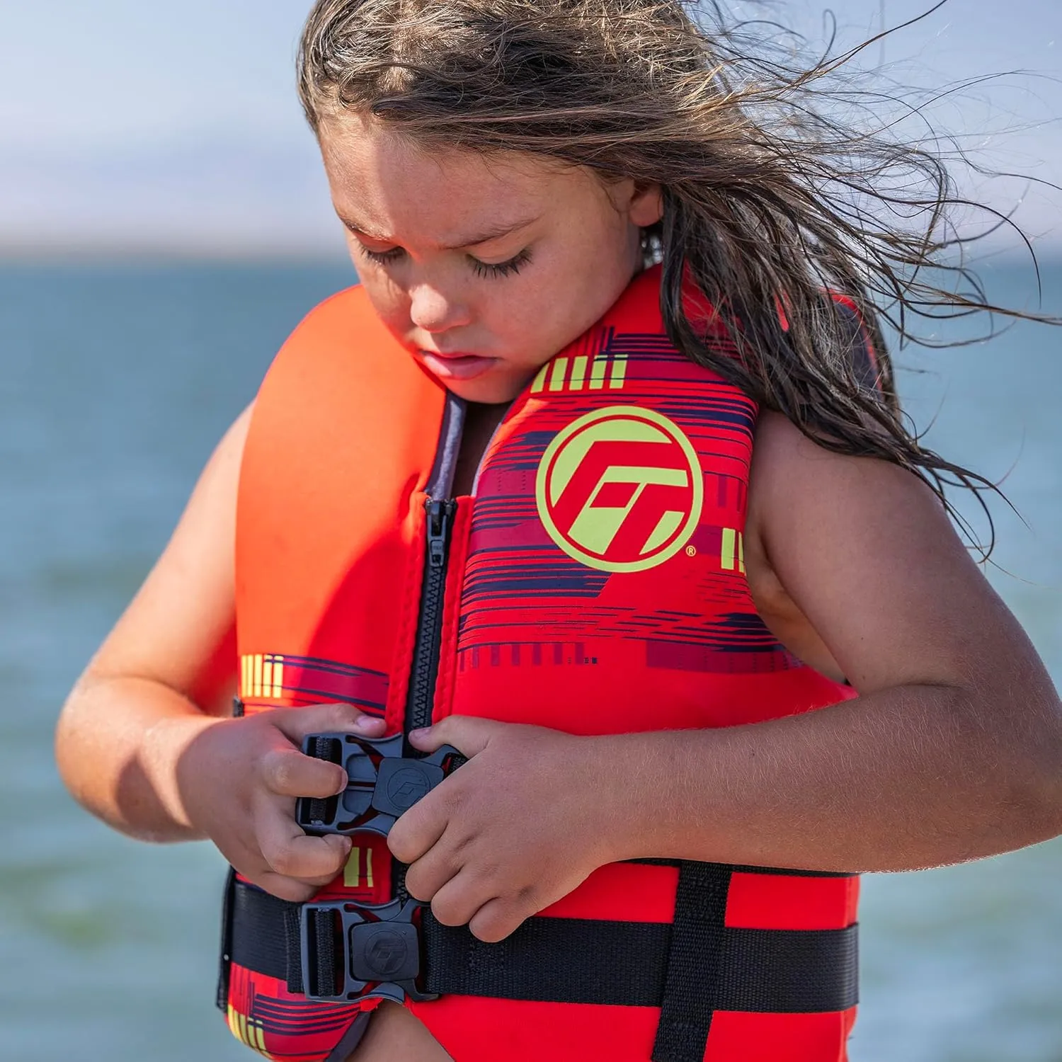 Full Throttle Youth Rapid-Dry Life Jacket U.S. Coast Guard and Transport Canada Approved for Youth 55-88 Pounds