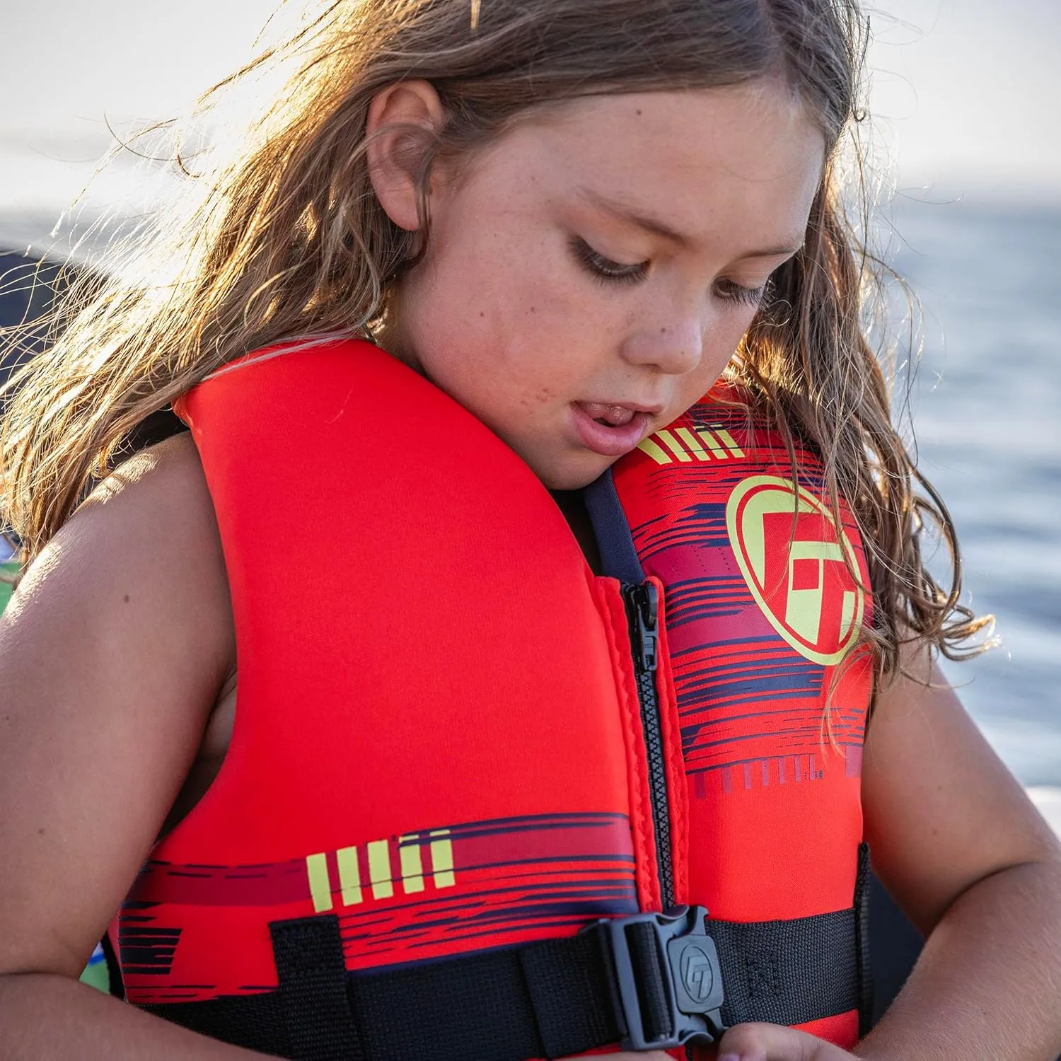 Full Throttle Youth Rapid-Dry Life Jacket U.S. Coast Guard and Transport Canada Approved for Youth 55-88 Pounds