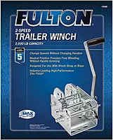 Fulton 142400 Dual Speed Winch - 2000 lbs. Capacity, 1 Pack