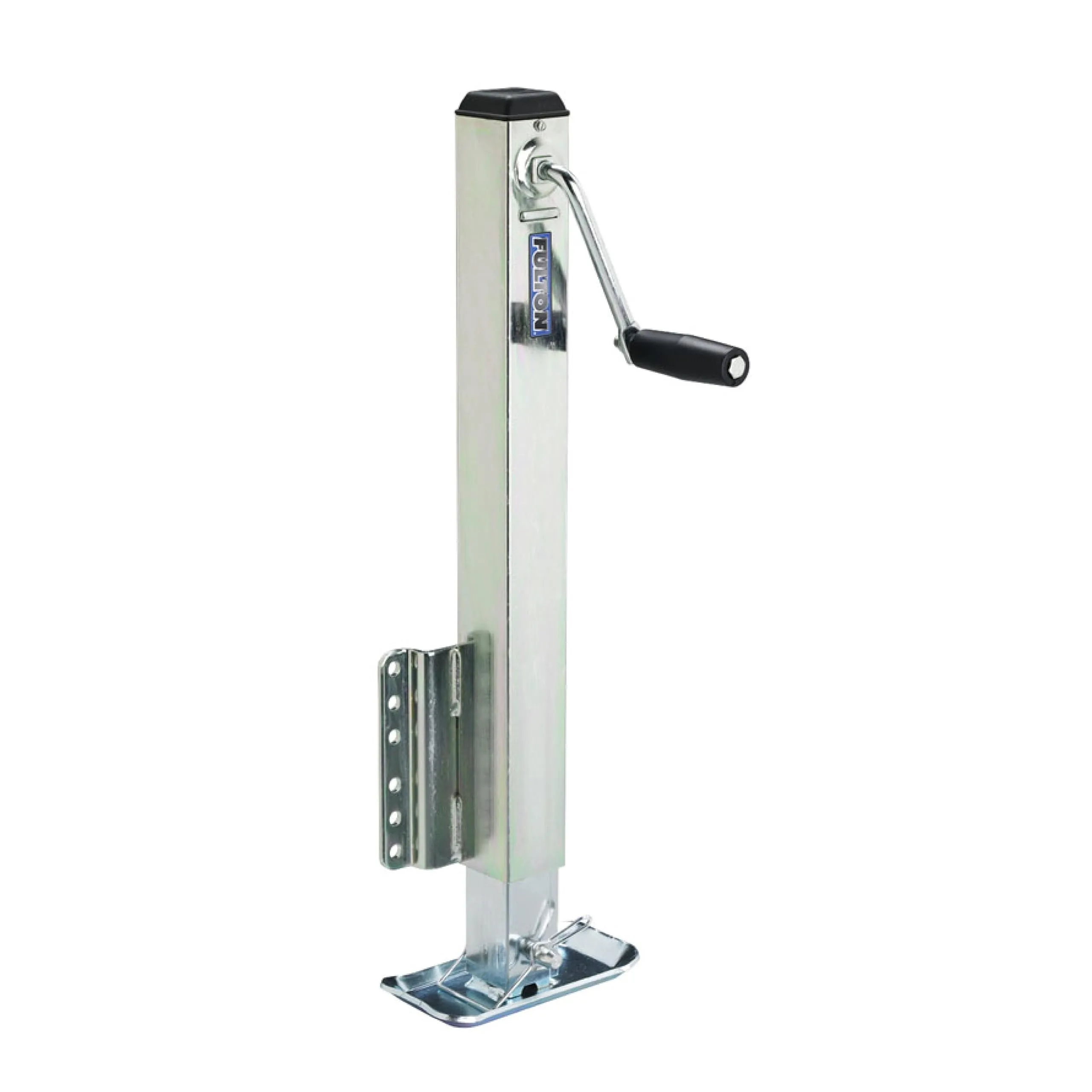 Fulton Bolt-On Square Tube Trailer Jack with Drop Leg and Sidewind Handle