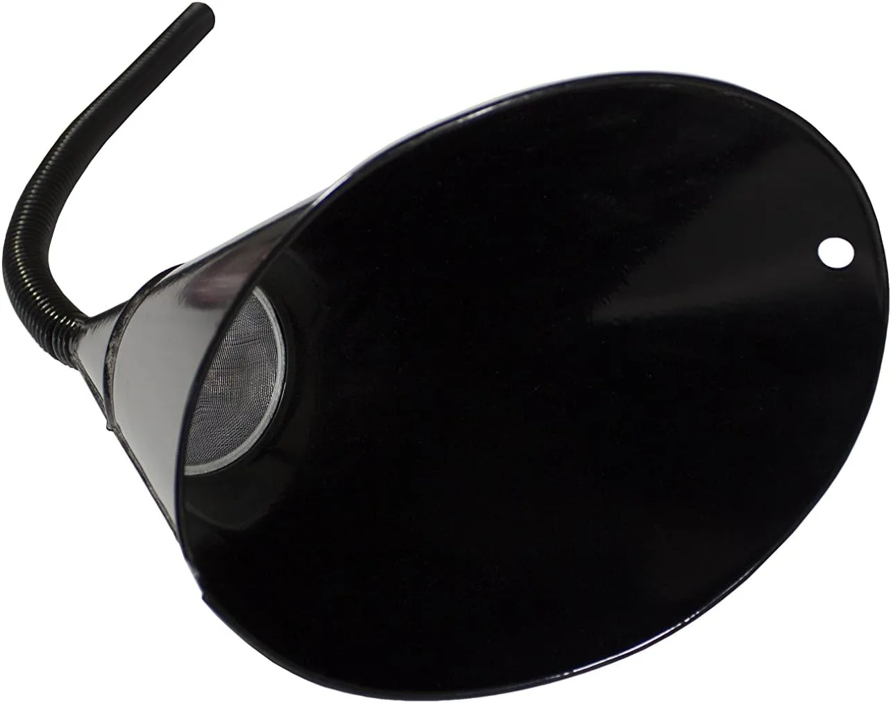 Funnel King 94492 2 Qt Transmission Funnel W/Flex Spout & Screen - Painted Black, Multicolor