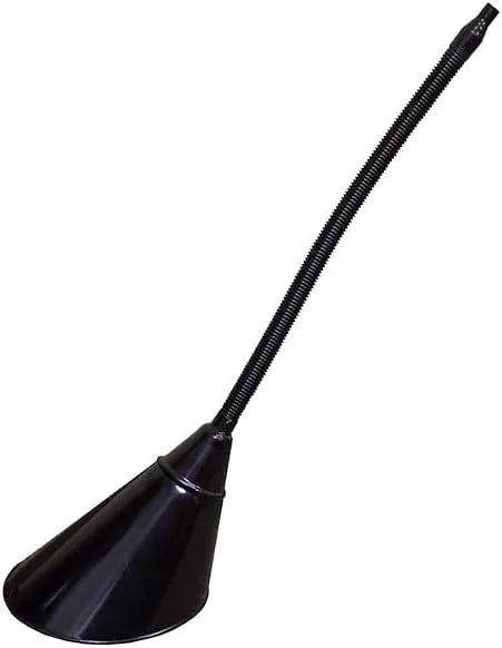 Funnel King 94492 2 Qt Transmission Funnel W/Flex Spout & Screen - Painted Black, Multicolor
