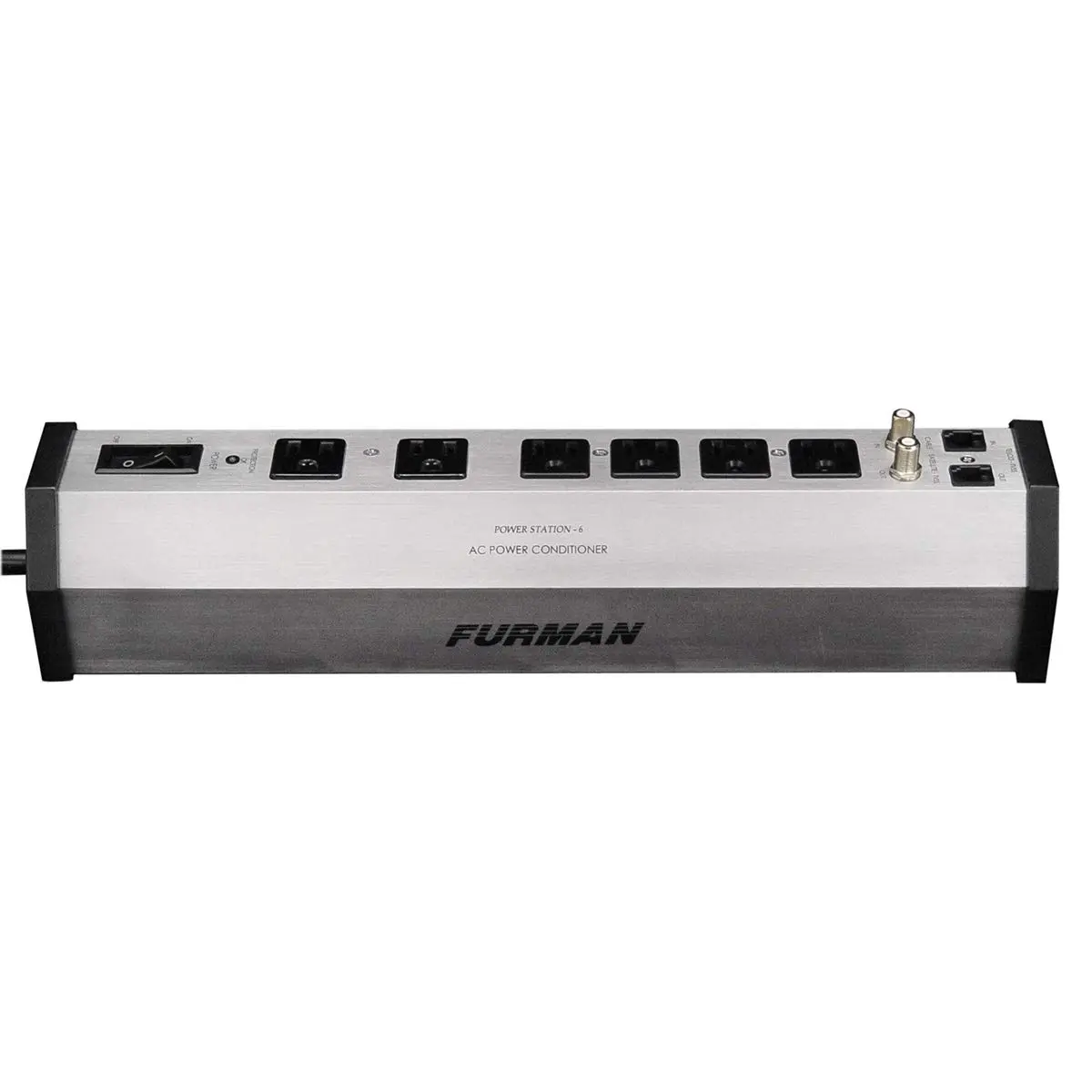 Furman PST-6 15-Amp 6-Outlet Surge Protector Power Conditioner, Silver