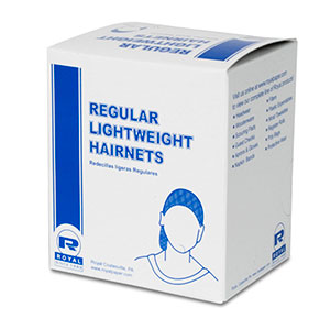 AmerCareRoyal Lightweight Latex Free Hairnet Light Brown 24" 144 / bx