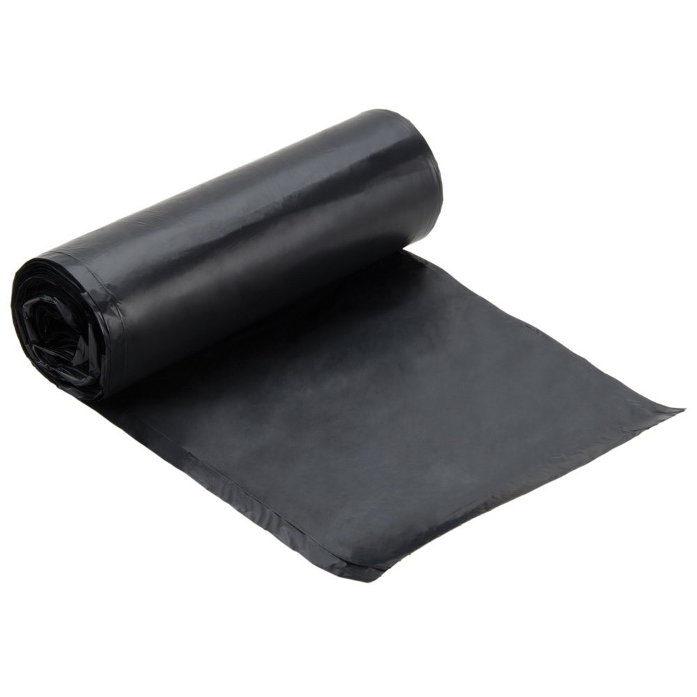 Nova 38x58 1.6 mil Black Repro Can Liner 60 Gallon 100 / cs