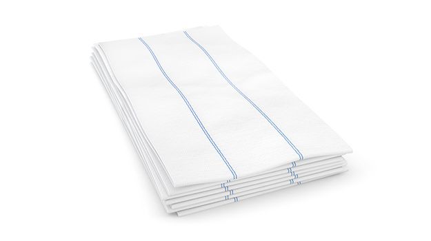 Cascades PRO Tuff-Job Premium Foodservice Wiper White/Blue Stripe 13" X 24" 72 / cs