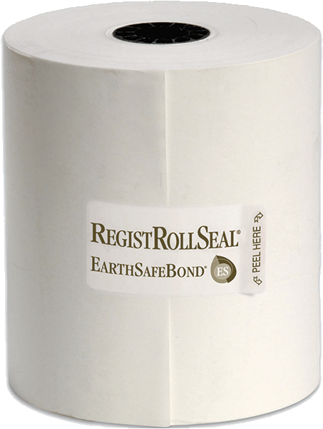 National Checking 15# Bond Register Rolls 3" x 165' White Shrink Pack 1-Ply 30 / cs