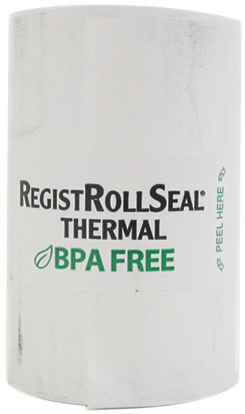 National Checking Thermal Register Rolls 2.25" x 80' White Shrink Pack 1Ply 2 / 24 cs