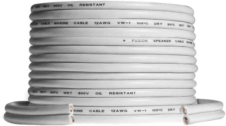Fusion Climb Speaker Wire 16 AWG 50' (15.2M) Roll - 010-12899-10, Black