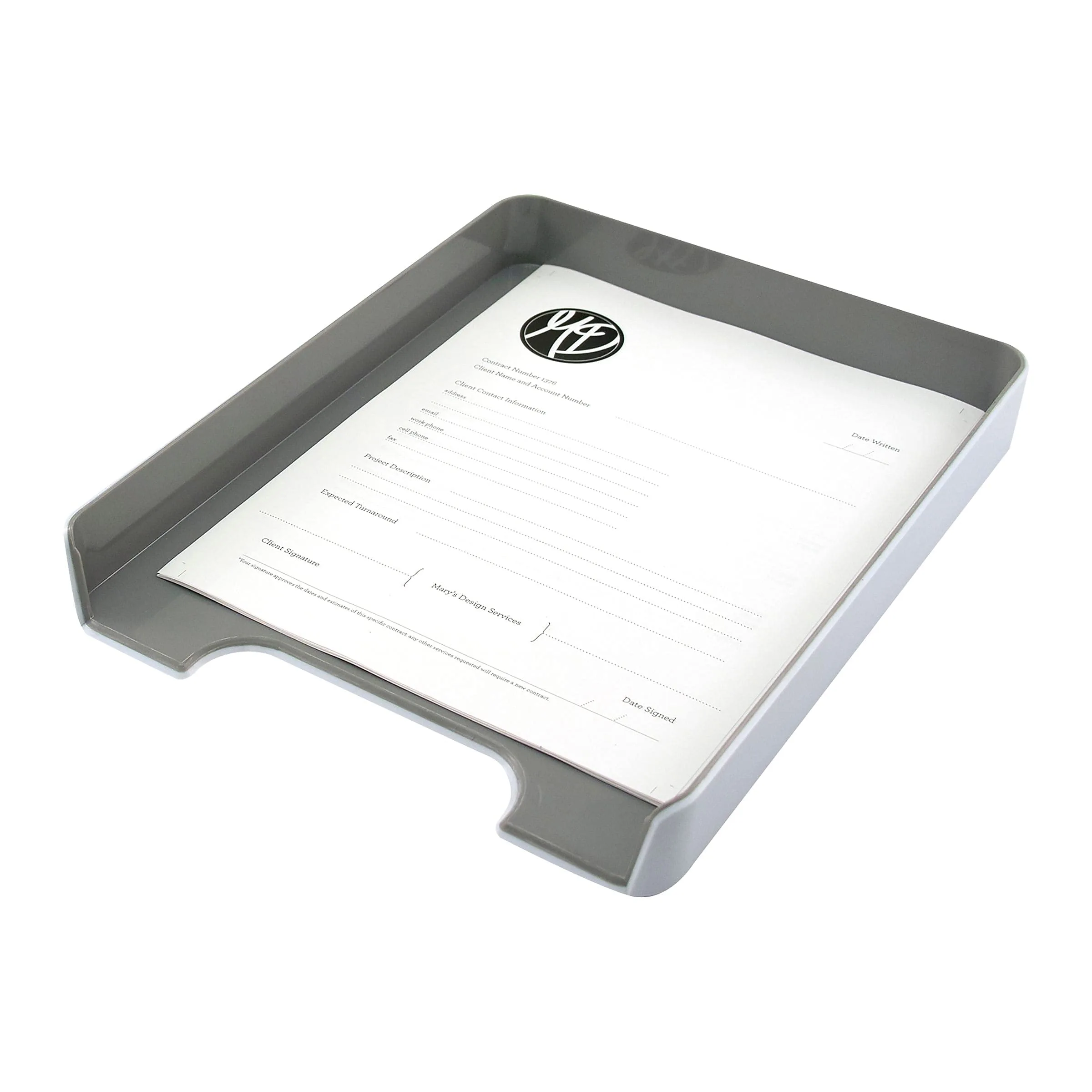 ADVANTUS Fusion Plastic Letter Tray