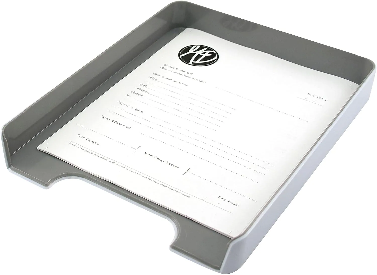 ADVANTUS Fusion Plastic Letter Tray