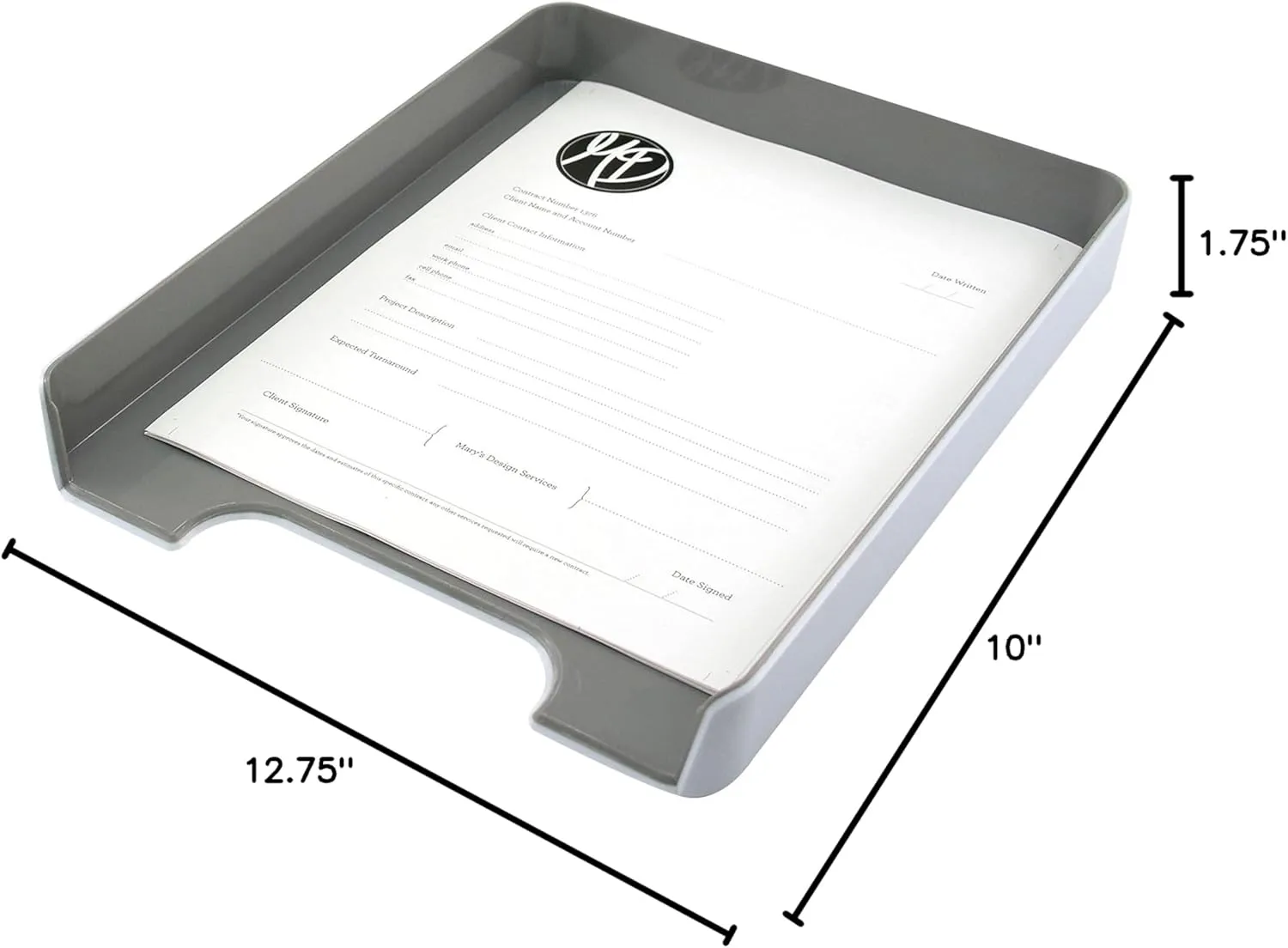 ADVANTUS Fusion Plastic Letter Tray