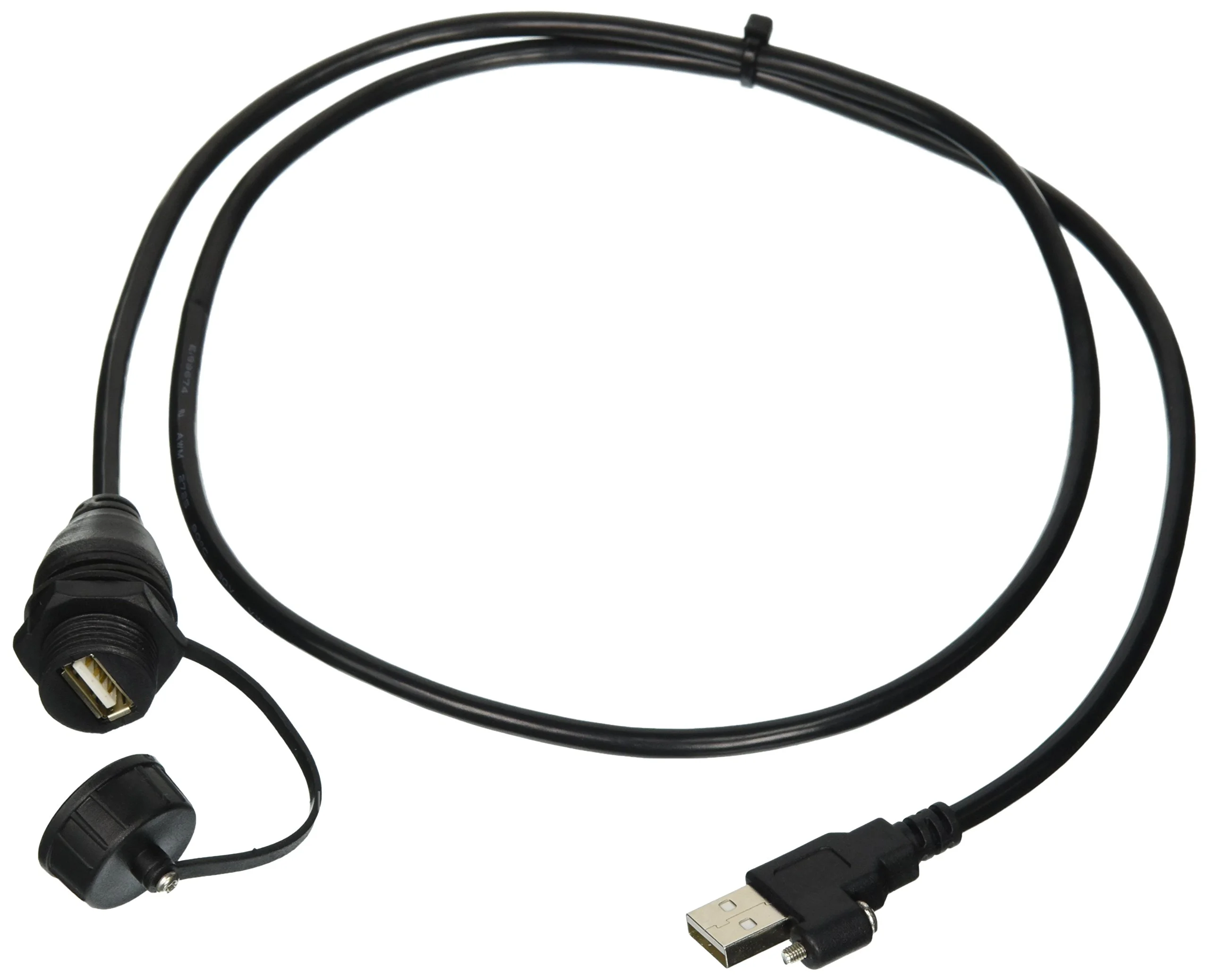 Fusion MS-CBUSBFM1 Panel Mount USB Connector , black