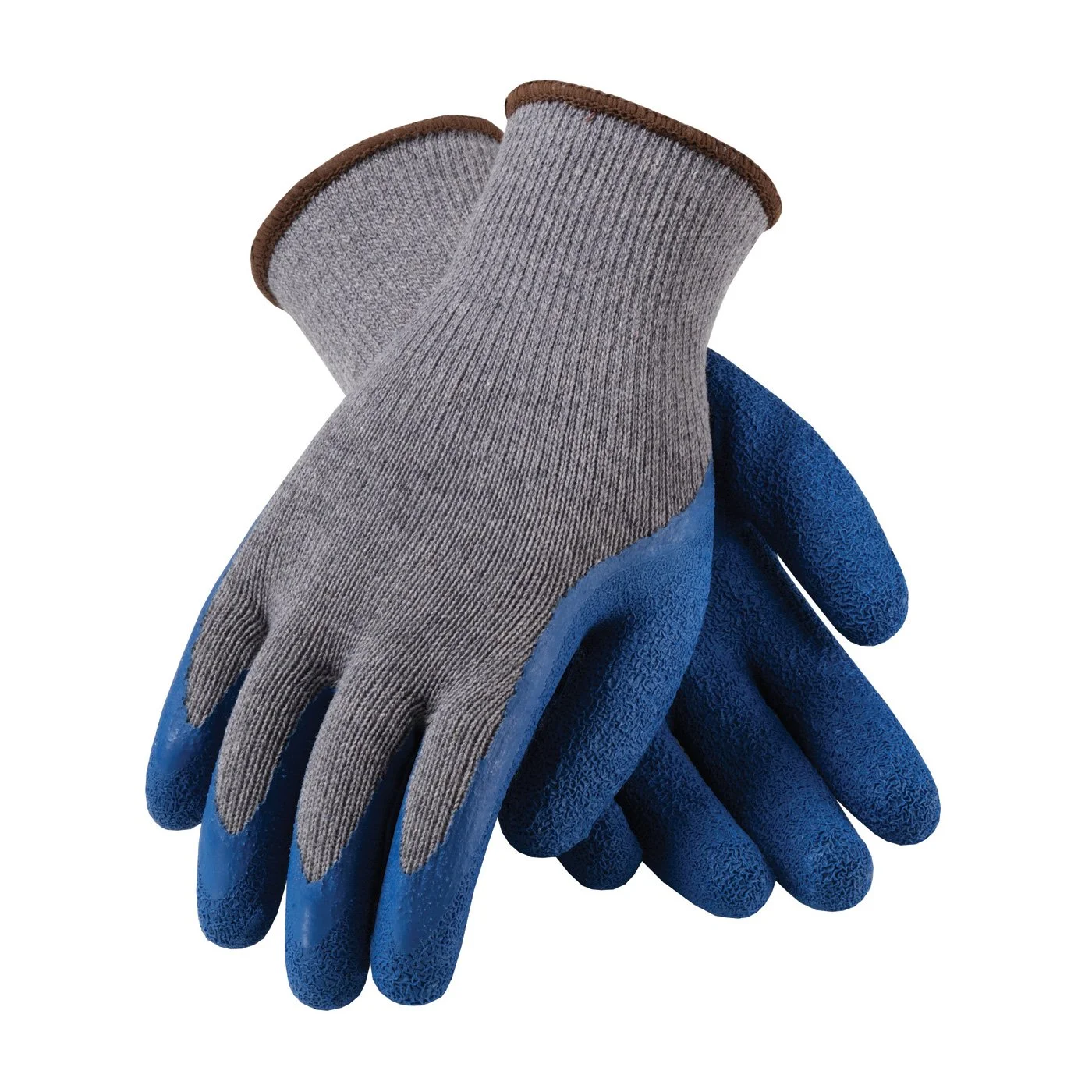 G-Tek 39-C1305/M Seamless Knit Cotton/Polyester Glove with Latex Crinkle Grip on Palm and Fingers, Regular Grade