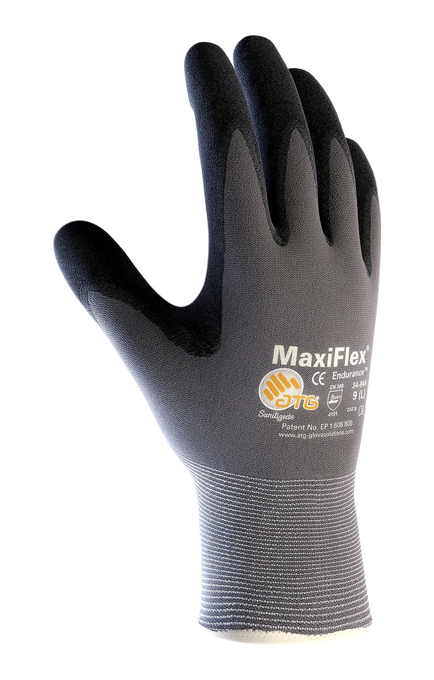 GP Polyurethane-Coated Nylon Gloves, EN388: 1111, 10" Long, Small, Gray, 12 Pairs