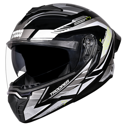 STUDDS TROOPER RACE D4 BLACK YELLOW N4 GREY M