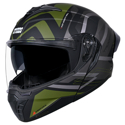 STUDDS TROOPER D3 BLACK N3 GREEN M