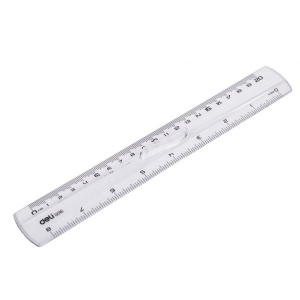 DELI G016 DURABLE EASY-GRAB RULER 20CM