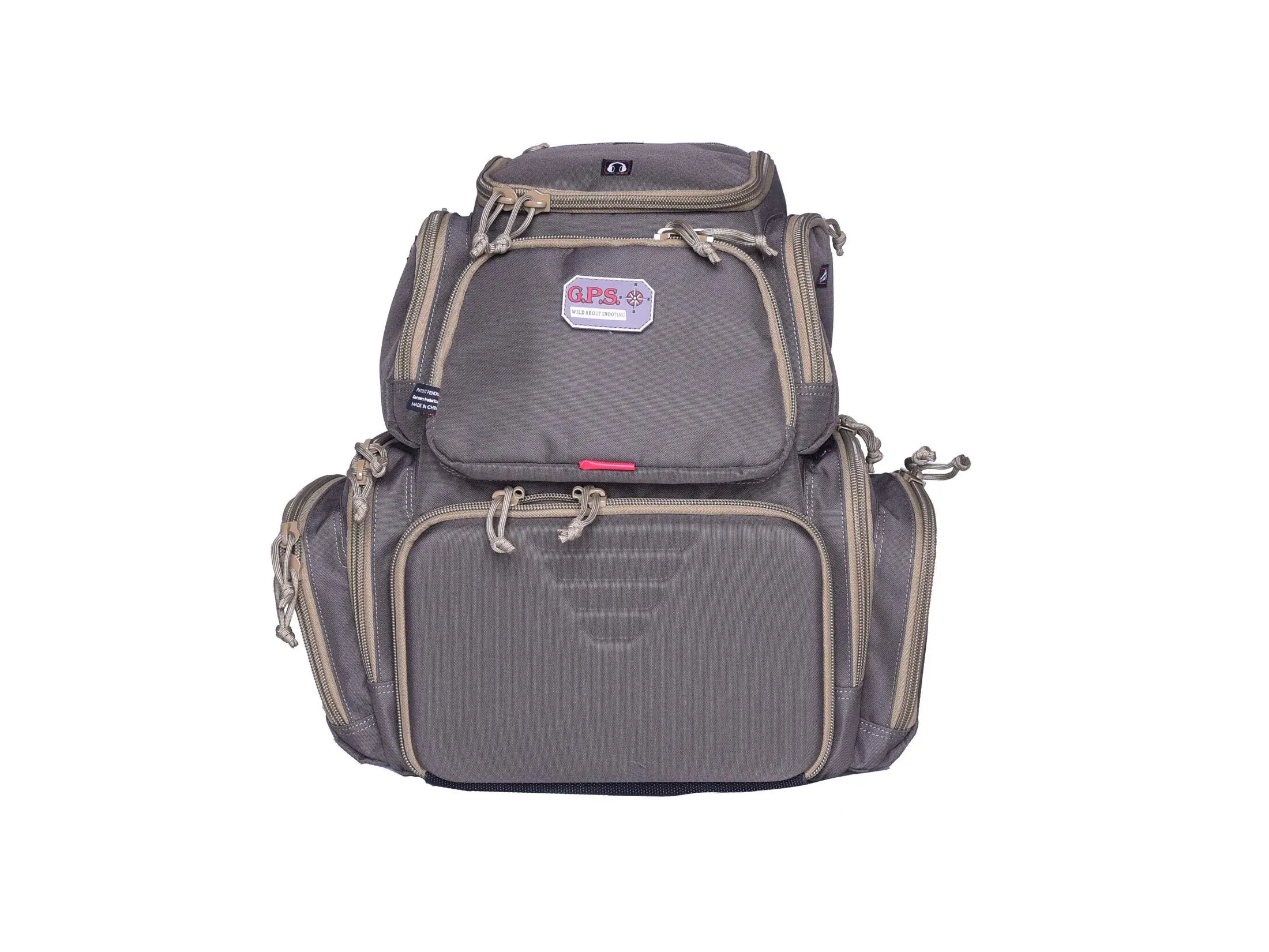 G.P.S. Handgunner Range Backpack With Foam Cradle For 4 Handguns