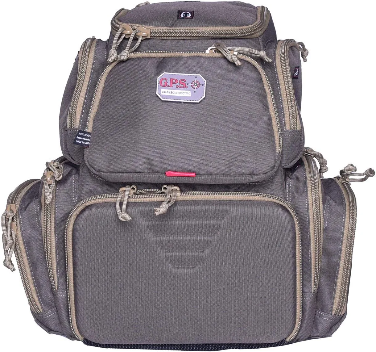 G.P.S. Handgunner Range Backpack With Foam Cradle For 4 Handguns