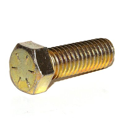 1/2"-13 Yellow Zinc Grade 8 Hex Cap Screw