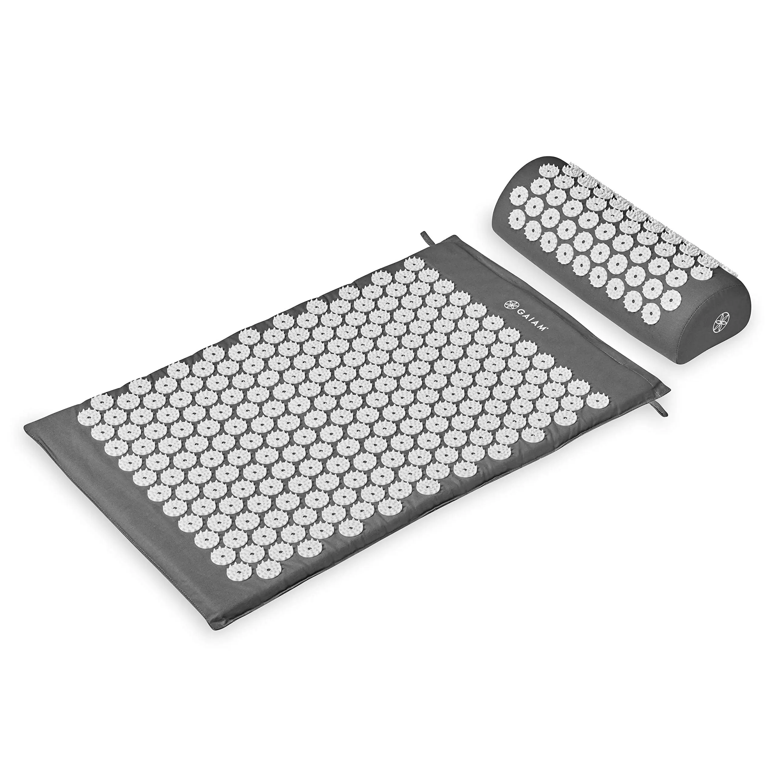 Gaiam Acupressure Mat and Pillow Set, Acupuncture Style Massage Mat & Pillow, Relief for Sciatic Nerve, Muscle Tension