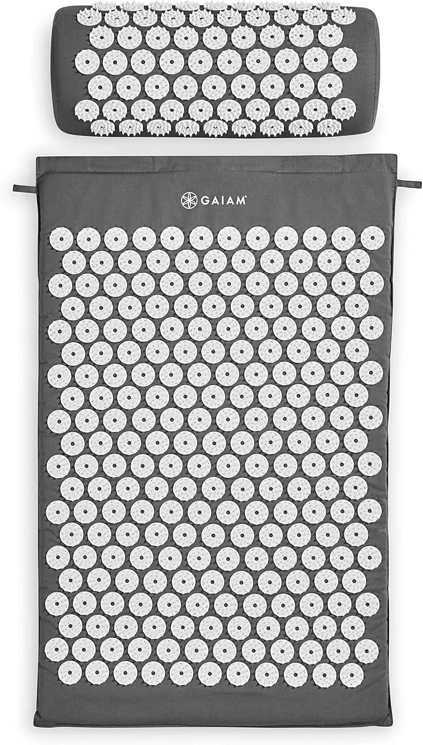 Gaiam Acupressure Mat and Pillow Set, Acupuncture Style Massage Mat & Pillow, Relief for Sciatic Nerve, Muscle Tension