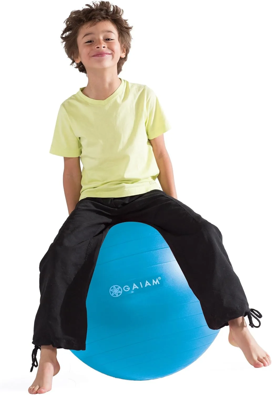 Gaiam Kids Balance Ball - Exercise Stability Yoga Ball, Kids Alternative Flexible Seating for Active Children in Home