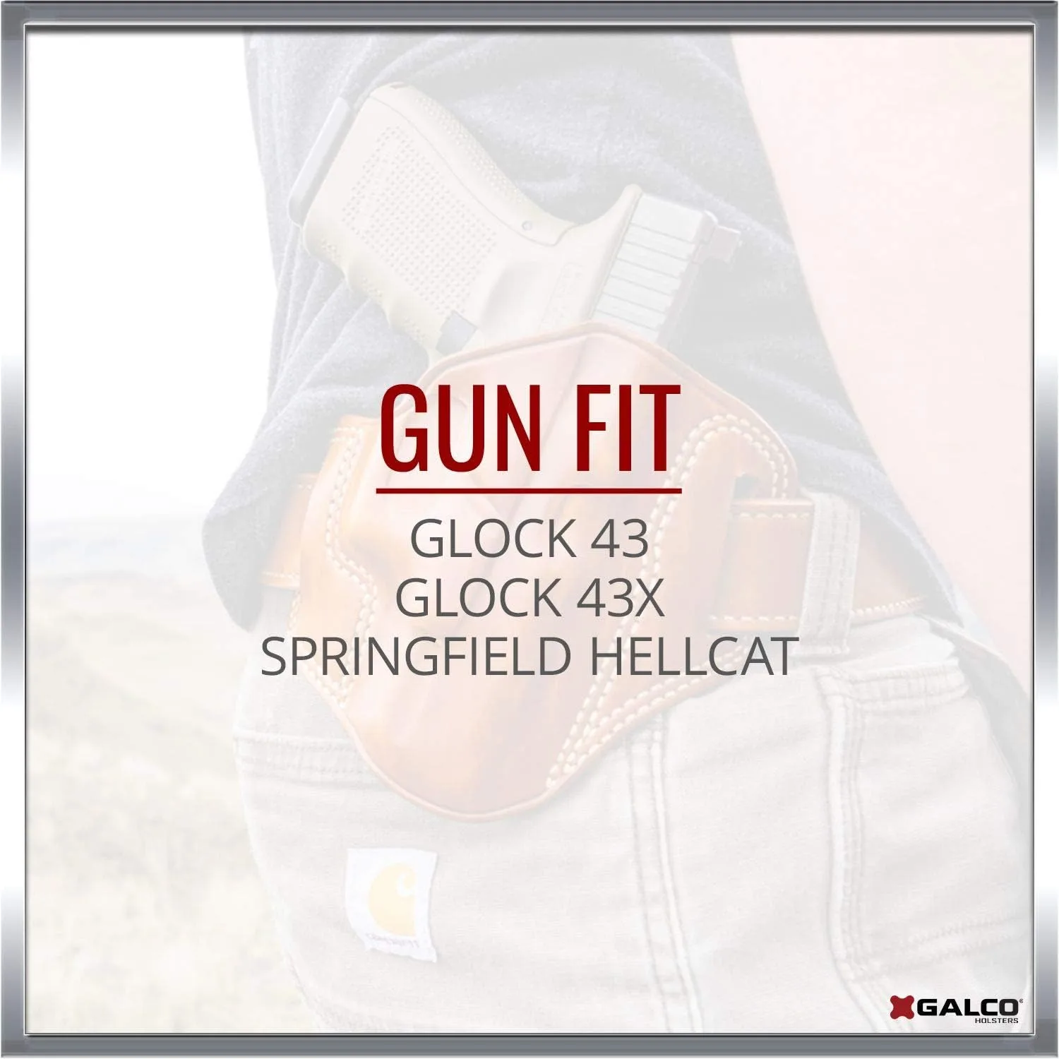 GALCO Combat Master Leather Belt Holster