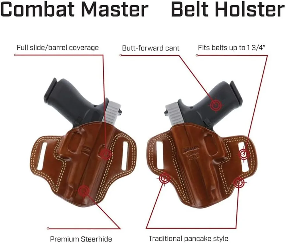 GALCO Combat Master Leather Belt Holster
