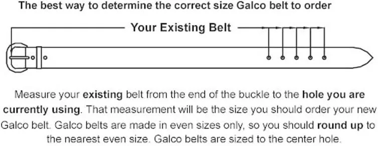 GALCO CSB7 Cop Belt 1-1/2" Full Grain Cowhide Duty Belt