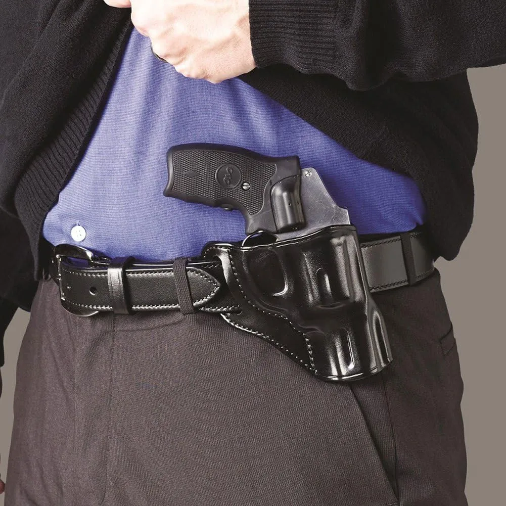 Galco Hornet Belt Leather Holster, Glock 43/Glock 43X, Right Hand, Plain, Black, HT800B