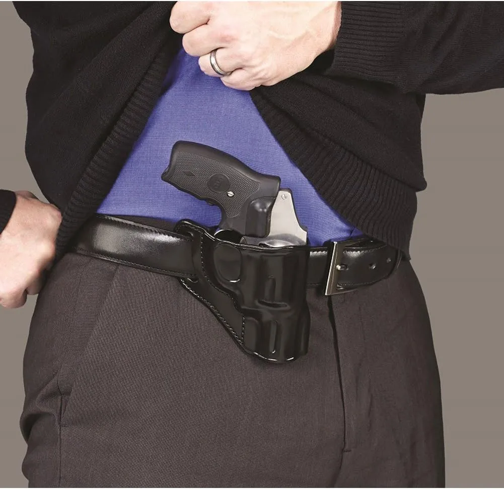Galco Hornet Belt Leather Holster, Glock 43/Glock 43X, Right Hand, Plain, Black, HT800B
