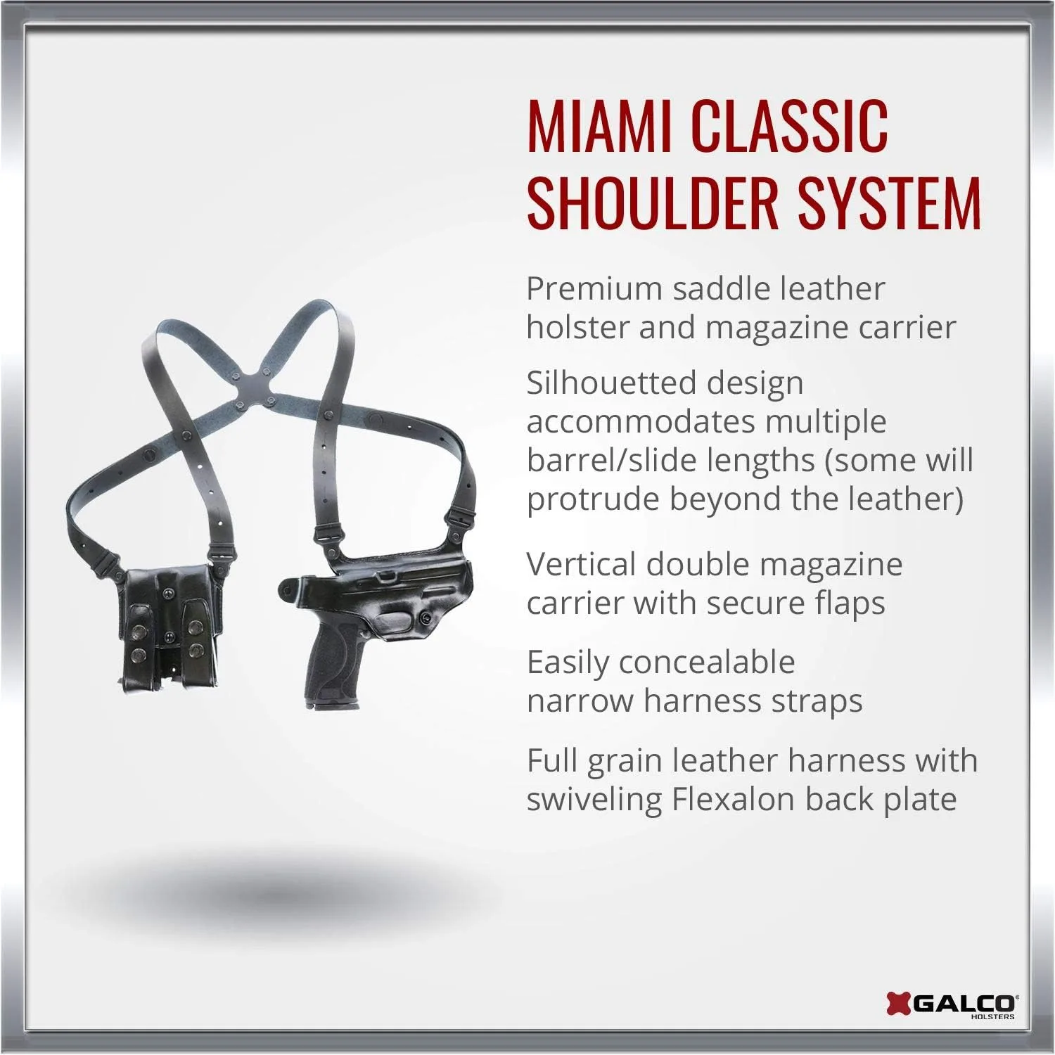 Galco Miami Classic Shoulder Holster System